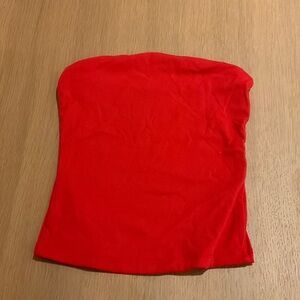 Garage Cherry Red Tube top - Like new XXS